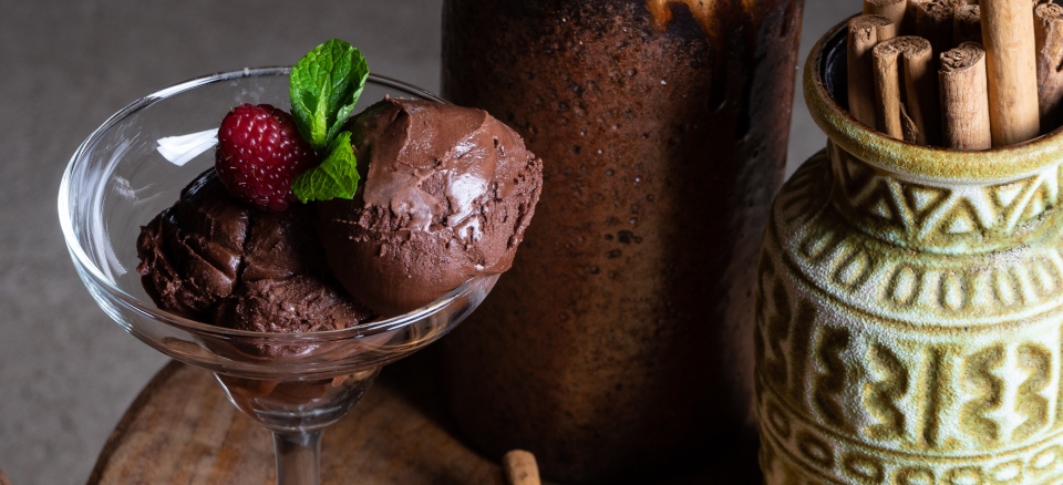 helado chocolate metate de la santita